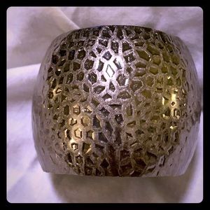 Hammered Metal Cuff Bracelet